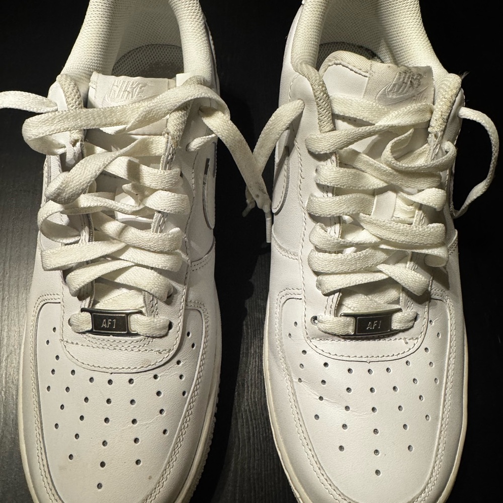 Nike Air Force 1 White Sneakers (Men’s) - Picture 3 of 8